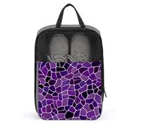Purple Giraffe Skin Print Shoe Bag for Travel Daily Use Anti-dust Storage Carrier Golf Shoe Pouch