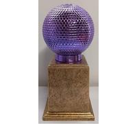 Purple Glitter Ball Dance Trophy Award Disco Ball Dance Award Bronze Step Base Strictly Stage 160mm Free Engraving -CL-PRPL