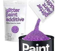 Purple Glitter Paint Additive Fine 100g for Adding Sparkle to Paints & Varnish | Paint Walls Sparkly Add to Emulsion, Acrylic or Lacquer Indoor | Hemway