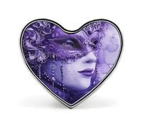 Purple Gradient Texture Button Badge Fashion Love Heart Brooch Personalized Exquisite Metal Lapel Pin Button Decoration Heart Lapel Brooch Pin for Clothing Backpack Hat Jackets