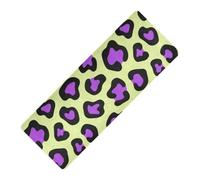 Purple Green Leopard Print printed nonslip yoga mat Thick 1 mm For hot yoga non slip, with bags tapete para ejercicio 71x26 inches