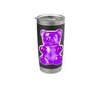 Purple Gummy Bear Candy Stainless Steel Insulated Tumbler