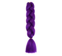 Purple Hair for Braiding, Synthetic Hair for Braiding, Jumbo Braids Extensions, 1 Piece 100 g Braiding Hair Extensions 60 cm Ombre Synthetic Braids Afro Hair for Box Crochet Braids (1 Piece)