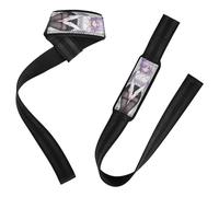 Purple Hair Fox Anime Girl Lifting Wrist Straps Power Workouts Deadlift Straps for Weightlifting, Bodybuilding, Powerlifting & Deadlift