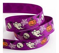 Purple Halloween Grosgrain Ribbon