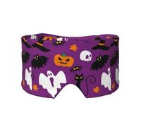 Purple Halloween Horror Print Eye and Ear Muffs Blackout Sleeping Noise Blocking Ear for Adults Kids Men Women