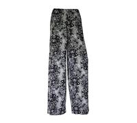 Purple Hanger New Ladies Plus Size Palazzo Trousers Womens Polka Dot Print Plain Baggy Wide Leg Stretch Pants
