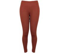 Purple Hanger New Ladies Plus Size Stretch Jersey Leggings Womens Plain Elasticated Trousers Long Pants (32-34, Rust)