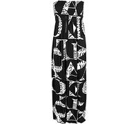 Purple Hanger New Womens Plain Long Strapless Elasticated Shearing Ladies Bandeau Shirred Boob Tube Summer Maxi Dress (8-10, Letter)