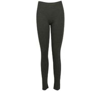 Purple Hanger Womens New Plain Stretch Ladies Full Long Length Skinny Elasticated Waist Trousers Pants Leggings Dark Grey Size 12-14