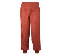 Purple Hanger Womens Plus Size Plain Trousers Leggings Ladies New Stretch Fit Tapered Leg Harem Pants Rust Size 28-30