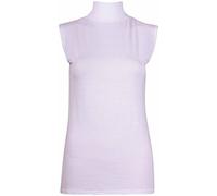 Purple Hanger Womens Sleeveless High Roll Polo Turtle Neck Vest Top Ladies Stretch Casual Plain Polo T-Shirt Jumper Tank Top for Women and Girls Warm Winter Wear Plus Size 8-22 (16-18, White)
