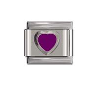 Purple Heart Charm fit all 9mm Italian Style Charm - UK stock