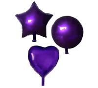 Purple Heart Foil Balloon, 45cm (2 pack)