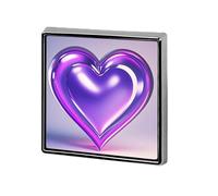 Purple Hearts Lapel Pin Fashion Brooch Pin Cute Button Badges Square Button for Hat Shirt Clothing Bags Decoration