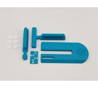 Purple Hobbies Edge Guides for Sewing | Precise Seam Allowances with 1/8" Increments | Includes T-Bar, Narrow Bar & Spacer | Perfect for Quilting & Bag Making (Blue)