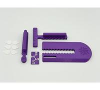 Purple Hobbies Edge Guides for Sewing | Precise Seam Allowances with 1/8" Increments | Includes T-Bar, Narrow Bar & Spacer | Perfect for Quilting & Bag Making (Purple)