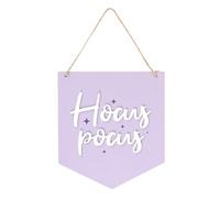 Purple Hocus Pocus Hanging Sign - Contemporary Halloween Decor