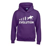 Purple Hoodie L 14-16 (44")'Evolution of Horse Riding'