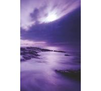 Purple Horizon Notebook: Blank Lined Notebook for All Ages, Ocean, Horizon, Rocks, Purple | 6x9 inches, 110 pages | Gifts for Birthdays, Christmas, Thanksgiving and more