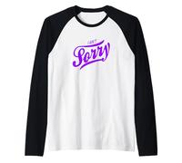 Purple I Ain't Sorry Purple Graphic Raglan Baseball Tee