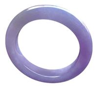 Purple Jade Bangle Bracelet for Women, Natural Lavender Good Luck Jadeite