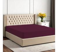 Purple King Fitted Sheet Only 1PC 100% Egyptian Cotton 800 Thread Count Snug Fit Fitted Sheet King, Soft Breathable King 16 Inch Deep Pocket Bottom Sheet Elastic All Around