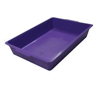 (Purple) Kitten Cat Litter Tray Pet Cage Base 36cm