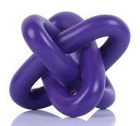 Purple Knot Sculpture, Triple Knot Statue, Purple Home Decor, Perfect for accenting Rustic-Style Coffee Tables, Living Room TV Stands, Dining Tables, and entryway Shelves.