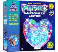 PURPLE LADYBUG Create Your Own 3D Heart Lantern - Engaging Craft Kit - USB-powered LED Lights for Kids Aged 8-12, Birthday Gifts for 9 Year Old Girls, Teenage Girls Gifts, Great 12 Year Old Girl Gifts