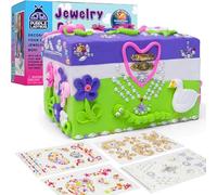 PURPLE LADYBUG Decorate Your Own Jewellery Box - Creative Gift for 6 Year Old Girl - Craft Sets for Girls Ages 6+ - Birthday Presents for Girls - Christmas Gifts for Kids (Clay)