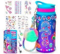 PURPLE LADYBUG Decorate Your Own Water Bottle Craft Kit for Kids Creative Gems Art