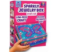 PURPLE LADYBUG DIY Jewellery Box Mosaic Craft Kit for Girls Ages 6-12