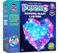 PURPLE LADYBUG Prismic Make Your Own 3D Hanging Heart Lantern - Craft Kit for Kids Age 8-12, Creative Gifts for 10 Year Olds Girls, Unique DIY Girls Birthday Presents, Teenage Gifts