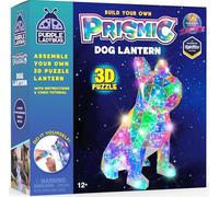 PURPLE LADYBUG Prismic Make Your Own 3D Light-Up Dog Lantern - Engaging Craft Kit for Teens & Tweens, Unique Birthday Gifts and Fun Room Decor for Dog Lovers, USB-Powered and Easy to Assemble
