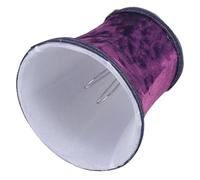 Purple Lamp Shade Cloth Bell Cover for Pendant Lights E27 E14 | Vintage Style, Clip on Bracket Fitting, Eye Comfort Lighting, Lightweight 47g, Dining Areas and Reading Corners