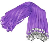 Purple Lanyard Bulk 50 Packs Lanyards for ID Badges,Lanyards with Swivel Hook Clips for Name Tag Lanyard ID Holder