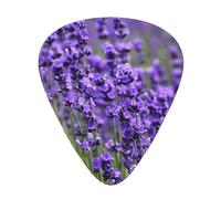 Purple Lavender,12 Pcs Guitar Pick,3 Different Thickness Plectrums for Acoustic Guitar Bass Ukulele (0.46mm 0.96mm 0.71mm)