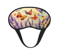 Purple Lavender and Butterfly Ultimate Eye Mask for Sleeping, Soft and Comfortable Eye Mask, Relaxing Zero Pressure Night Blindfold.