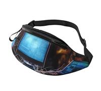 Purple Lavender Colored Flowers Fanny Pack for Women Men Fashion Waist Pack Adjustable Belt Bag for Workout Running Travelling Casual Waist Bag, Computers And Internet, One Size