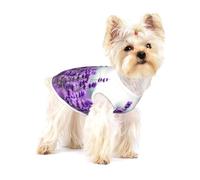 Purple Lavender,Cotton Sleeveless Pet T-Shirt Soft Stretchy Puppy Breathable Vest,L