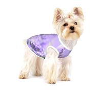 Purple Lavender,Cotton Sleeveless Pet T-Shirt Soft Stretchy Puppy Breathable Vest,S