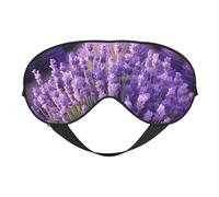 Purple Lavender Field Print Sleep Eye Mask Outdoor Indoor Travel Camping Meditation Yoga Shift Work Breathable