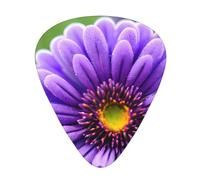 Purple Lavender Flower Shaped Guitar Pick - Full Print on One Side - ABS Material - Various Thickness for a Varied Music Experience - Ideal for Guitars and