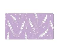 Purple Lavender,Mouse Pad Large Desk Pad Computer Keyboard Mouse Mat with Non Slip Rubber Base 40 x 70 cm