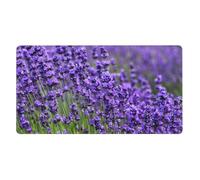 Purple Lavender,Mouse Pad Large Desk Pad Computer Keyboard Mouse Mat with Non Slip Rubber Base 40 x 70 cm