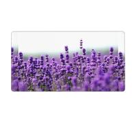 Purple Lavender,Mouse Pad Large Desk Pad Computer Keyboard Mouse Mat with Non Slip Rubber Base 40 x 70 cm