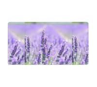 Purple Lavender,Mouse Pad Large Desk Pad Computer Keyboard Mouse Mat with Non Slip Rubber Base 40 x 70 cm
