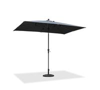 PURPLE LEAF Patio Parasol 2x3 M Tilt Light Grey Market Parasol