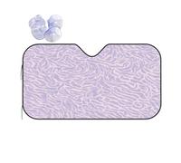 Purple Leaf Printed Pattern -Print Reflective Windshield Sun Shade For Cars M Size - Heat Resistant Suction Cups, Universal Fit.